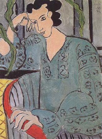 Henri Matisse The Green Romanian Blouse (mk35) oil painting image